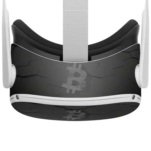 Bitcoin Textured Logo Oculus Quest 2 Skin